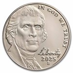 2025-S Jefferson Nickel 40-Coin Roll Proof
